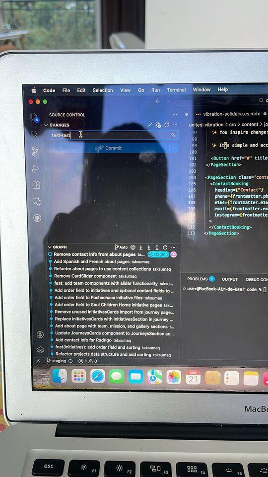 Computer screen opened on a progamming page
